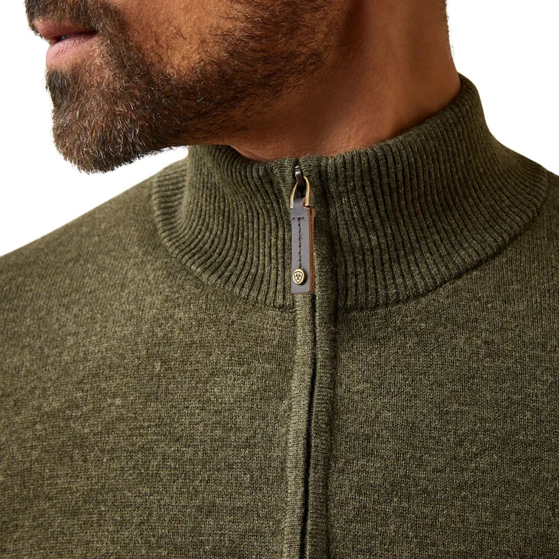 Ariat Country Bolinas 1/2 Zip Mens Sweater - Earth-2