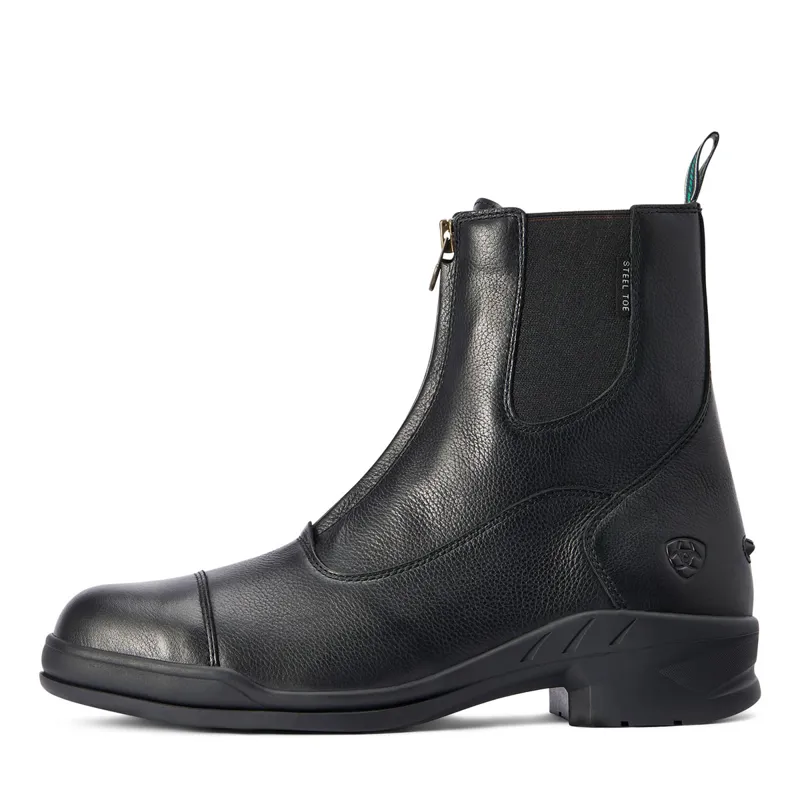Ariat Heritage IV Zip Steel Toe Mens Paddock Boots - Black-2