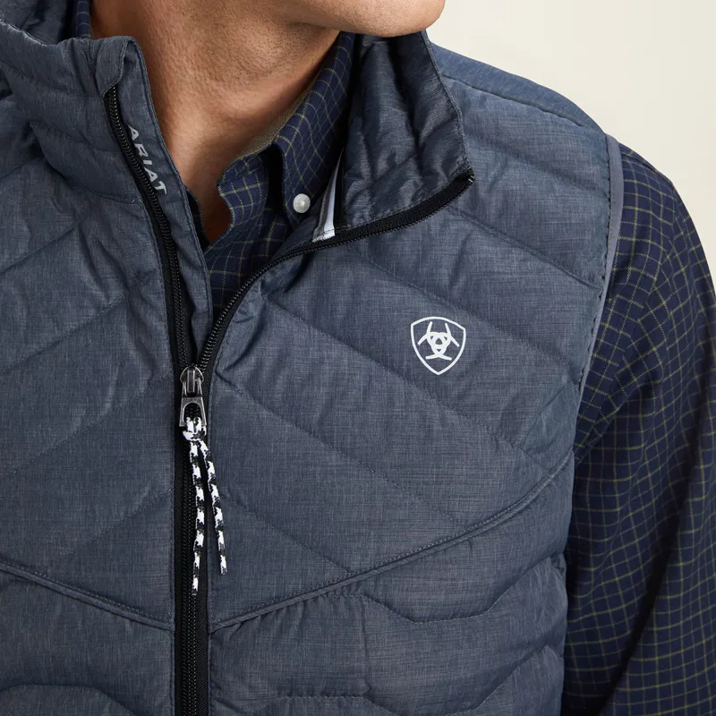 Ariat Ideal Down Mens Gilet - Charcoal Heather-4