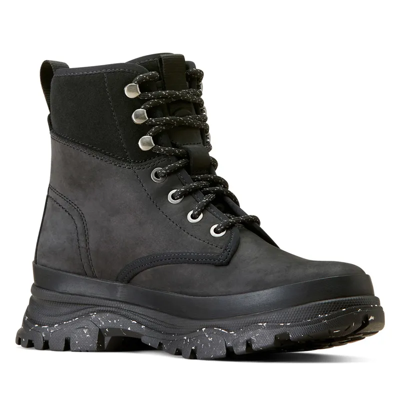 Ariat Moresby H2O Ladies Short Country Boots - Oily Distressed Black-2