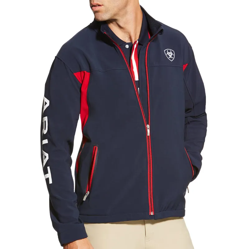 Ariat New Team Softshell Mens Jacket - Navy - X-Small