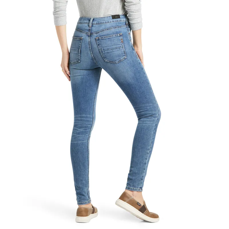 Ariat Premium High Rise Ladies Skinny Jeans - Ocean Blue/Cameron-1