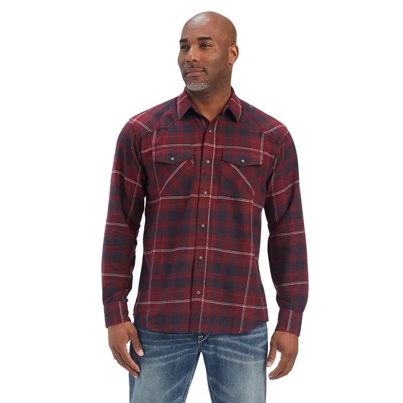 Ariat Heath Mens Retro Long Sleeve Shirt - Phantom - XS