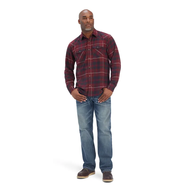 Ariat Heath Mens Retro Long Sleeve Shirt - Phantom - XS-2