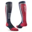 AriatTEK Slimline Performance Womens Tall Riding Socks - Navy/Red