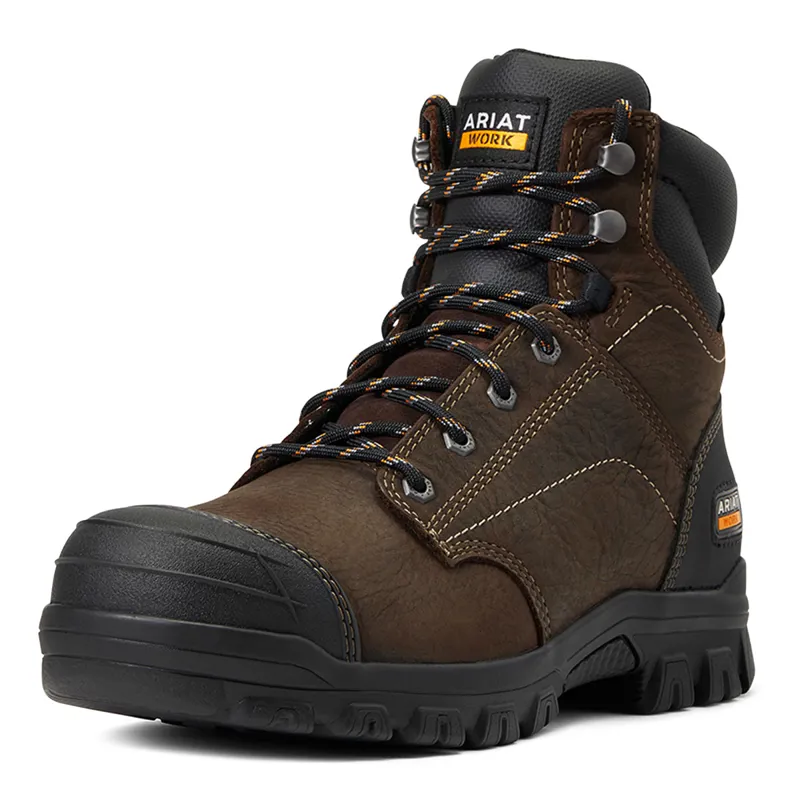 Ariat Treadfast Steel Toecap Waterproof Ladies Boots - Dark Brown