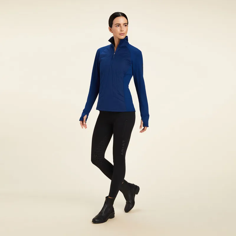 Ariat Venture 1/2 Zip Ladies Sweatshirt - Estate Blue - X-Small-2