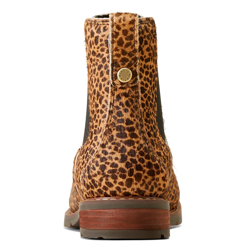 Ariat Wexford Ladies Short Boots - Cheetah Hair On-1
