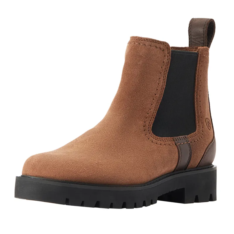 Ariat Wexford Lug H2O Ladies Short Country Boots - Dark Earth