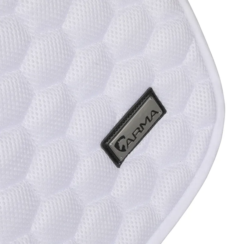 Arma Air Motion Luxe 3D Mesh Saddlecloth - White-4
