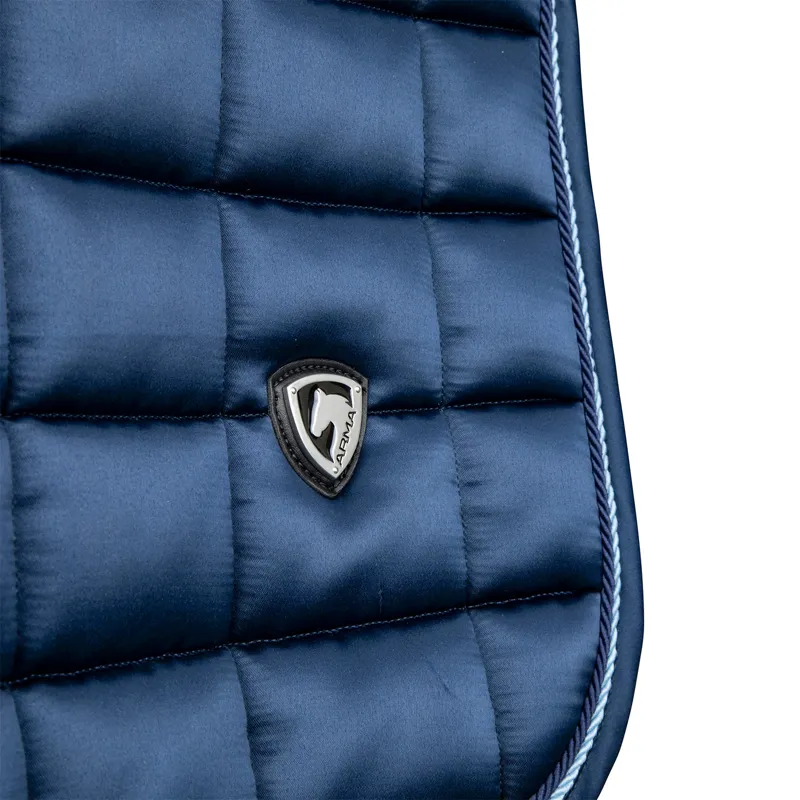 ARMA Eltar Satin Dressage Saddlecloth - Navy-3