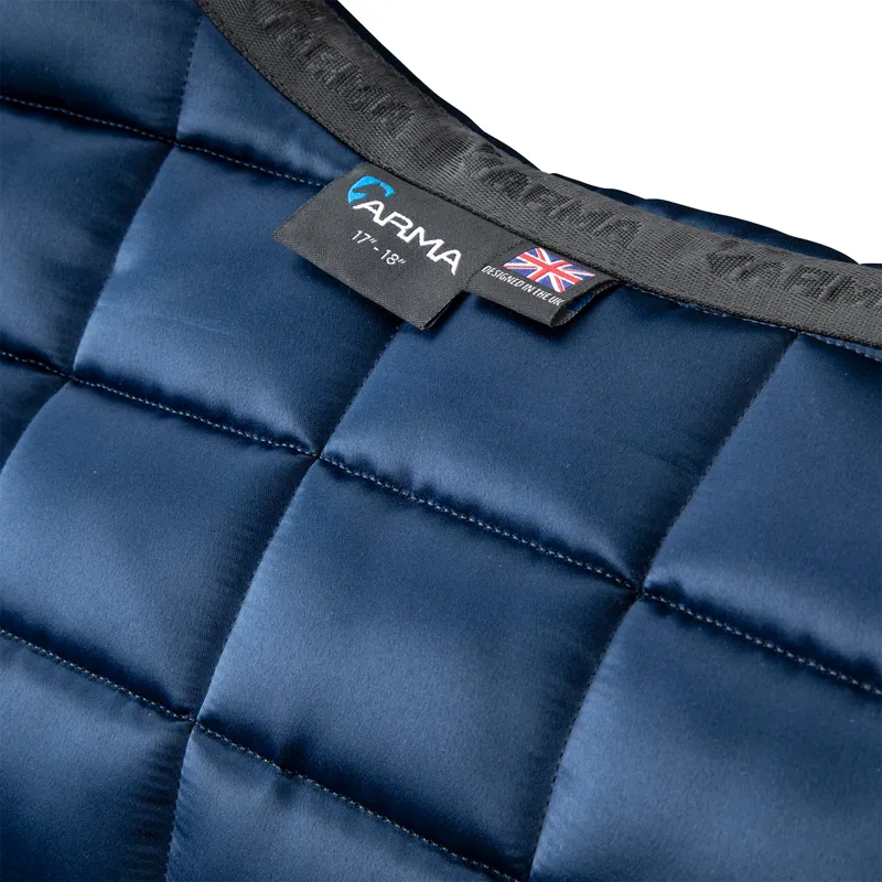 ARMA Eltar Satin Dressage Saddlecloth - Navy-4