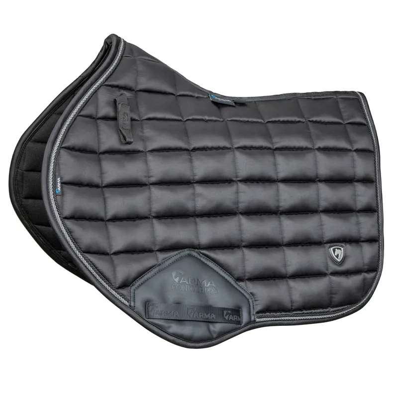 ARMA Eltar Satin Show Jumping Saddlecloth - Black
