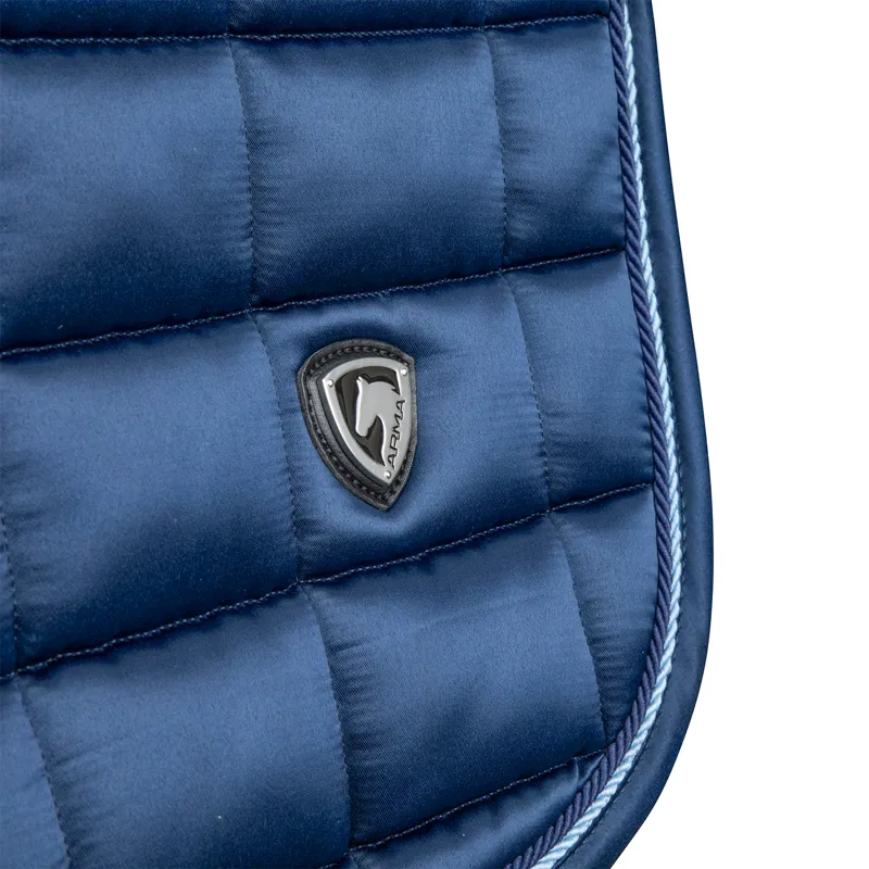 ARMA Eltar Satin Show Jumping Saddlecloth - Navy-3