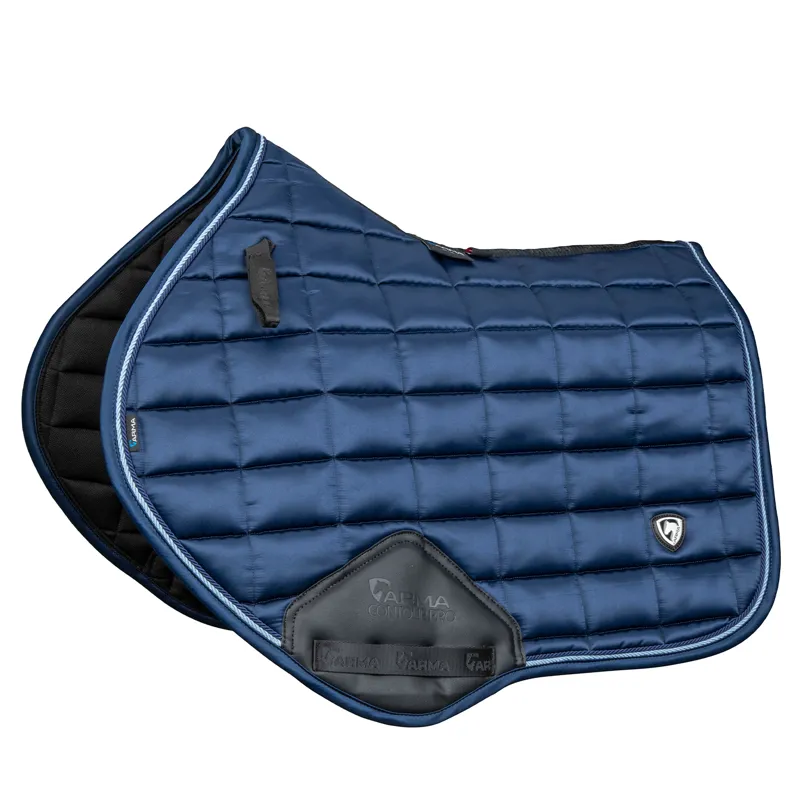 ARMA Eltar Satin Show Jumping Saddlecloth - Navy