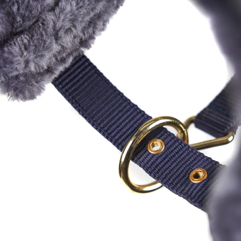 ARMA Fleece Lined Lunge Cavesson - Navy-4