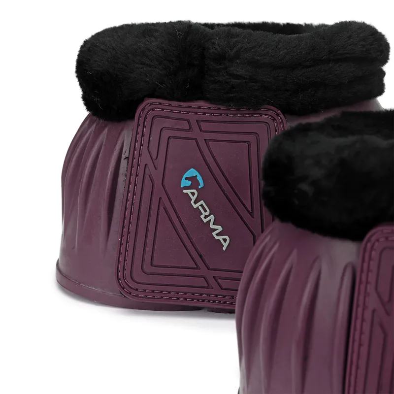 ARMA Fleece Topped Overreach Boots - Black Cherry-1