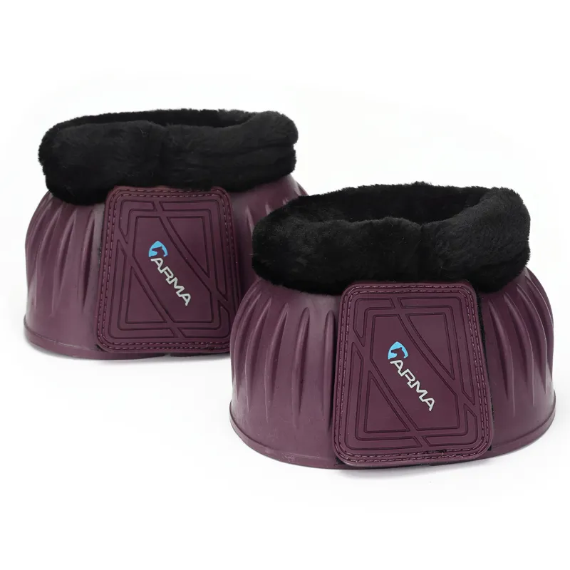 ARMA Fleece Topped Overreach Boots - Black Cherry
