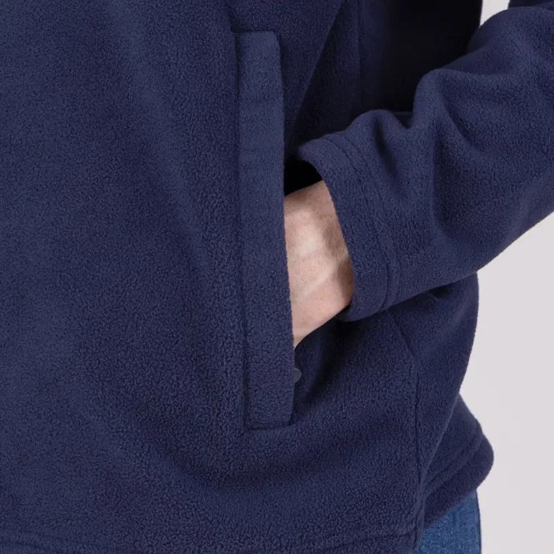 Aubrion Equestrian Womens Polo Fleece - Midnight/Taupe-8