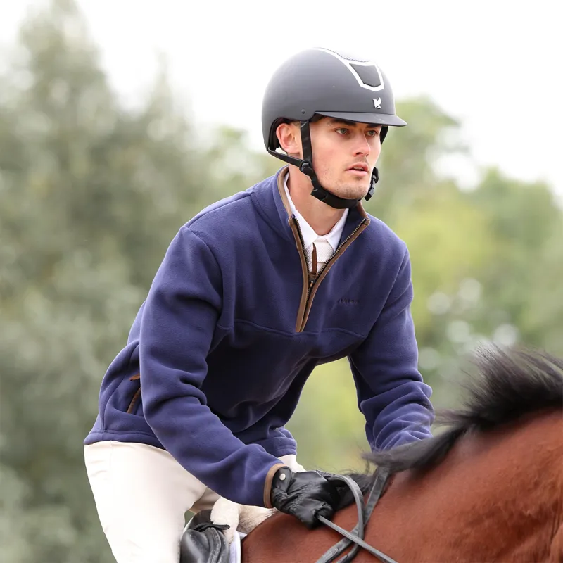 Aubrion Core Mens Half Zip Fleece - Navy-5