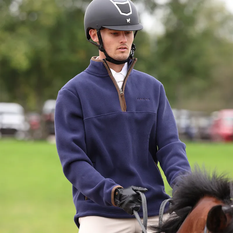 Aubrion Core Mens Half Zip Fleece - Navy-4