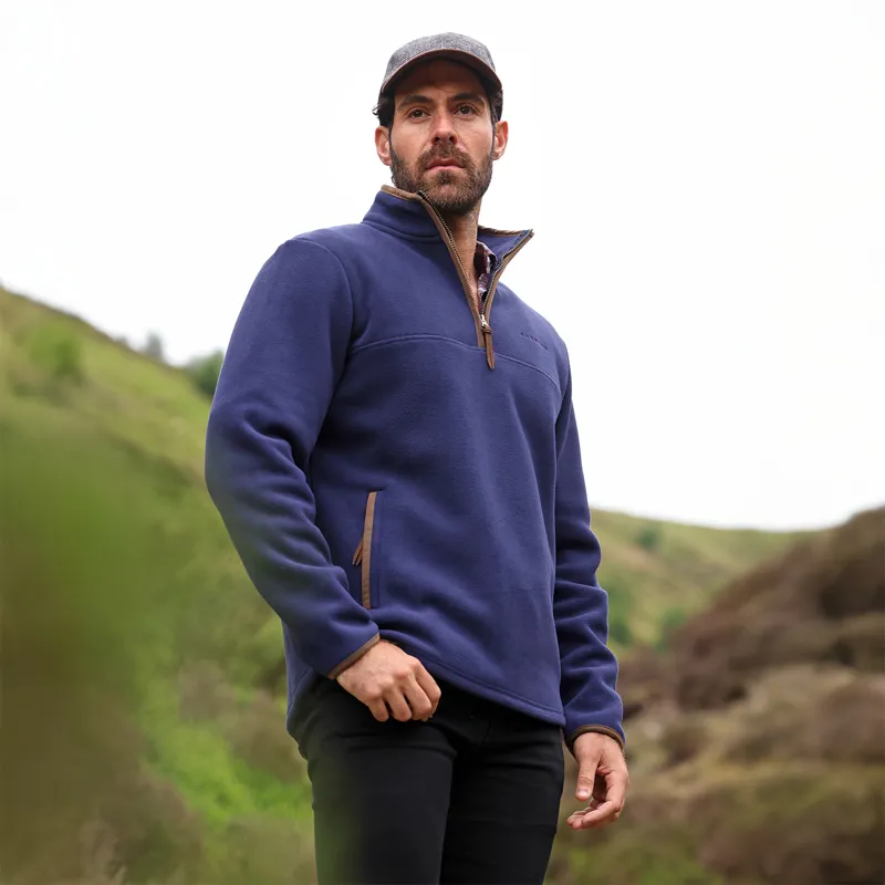 Aubrion Core Mens Half Zip Fleece - Navy
