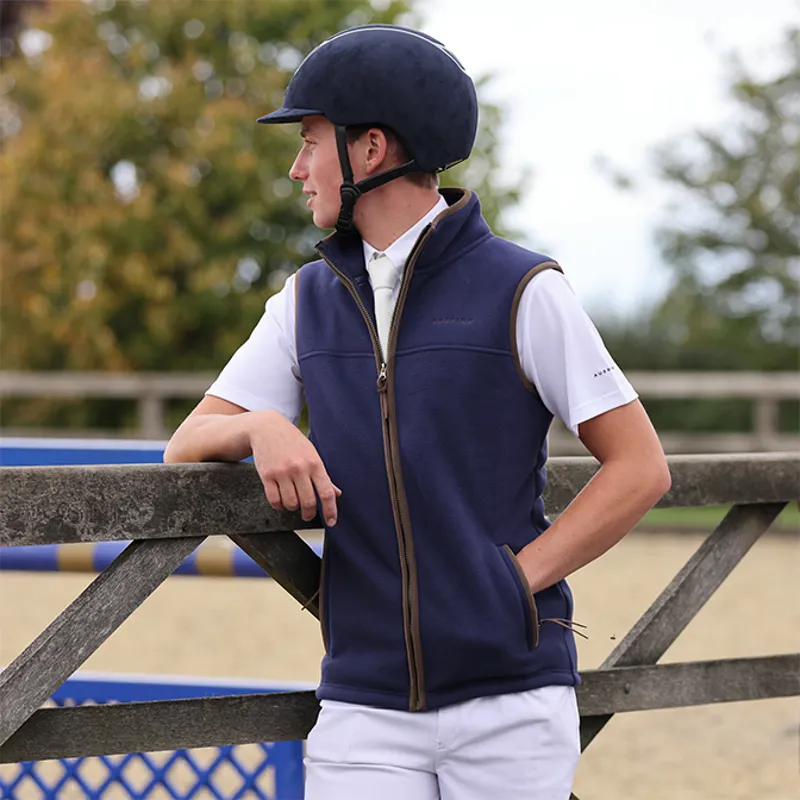Aubrion Core Mens Fleece Gilet - Navy-7