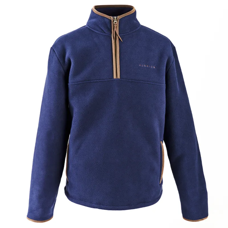 Aubrion Core Mens Half Zip Fleece - Navy-1