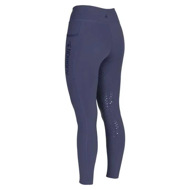 Aubrion React Non-Stop Knee Grip Womens Riding Tights - Midnight-4