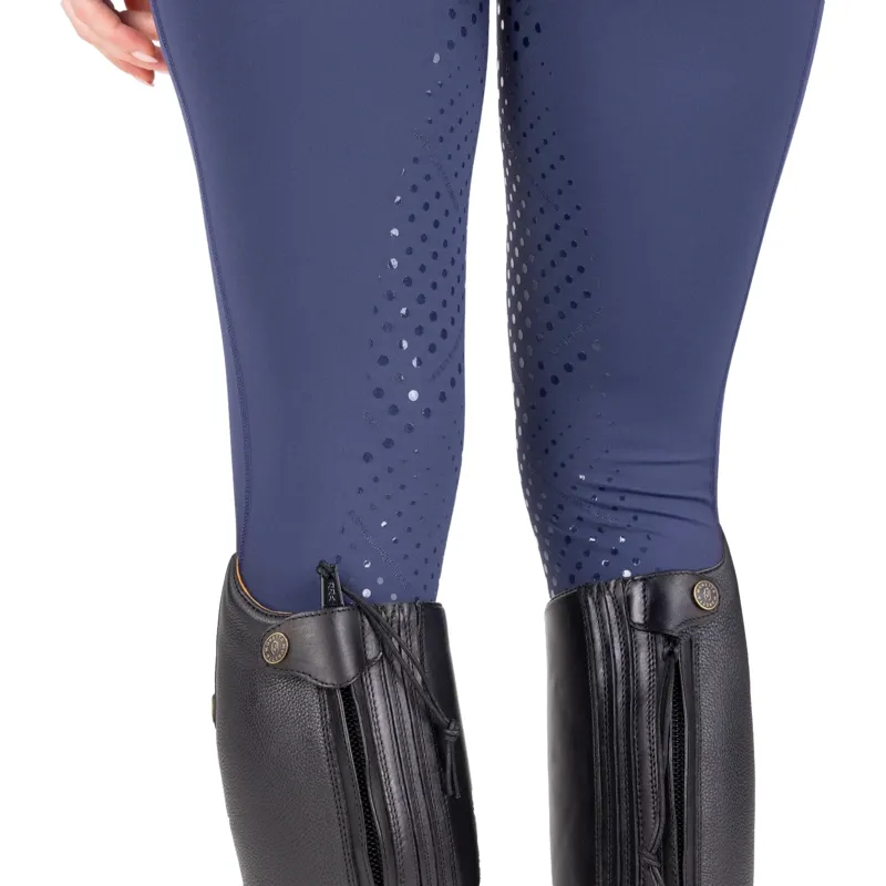 Aubrion React Non-Stop Knee Grip Womens Riding Tights - Midnight-5