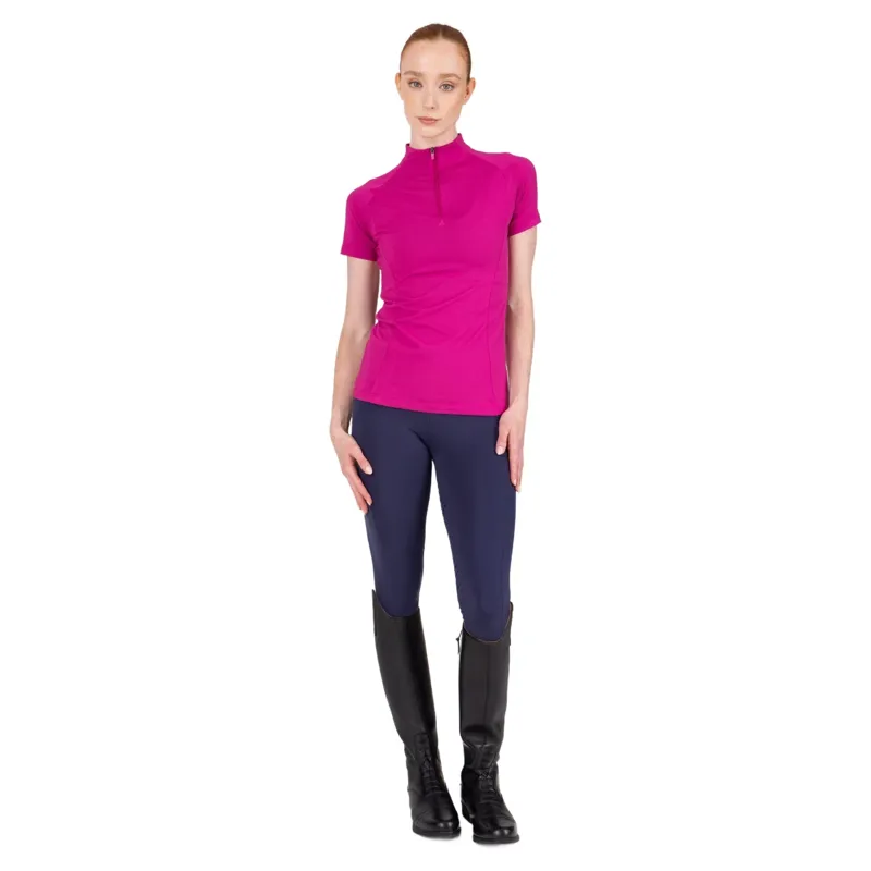 Aubrion React Womens Short Sleeve Base Layer - Fuchsia-3