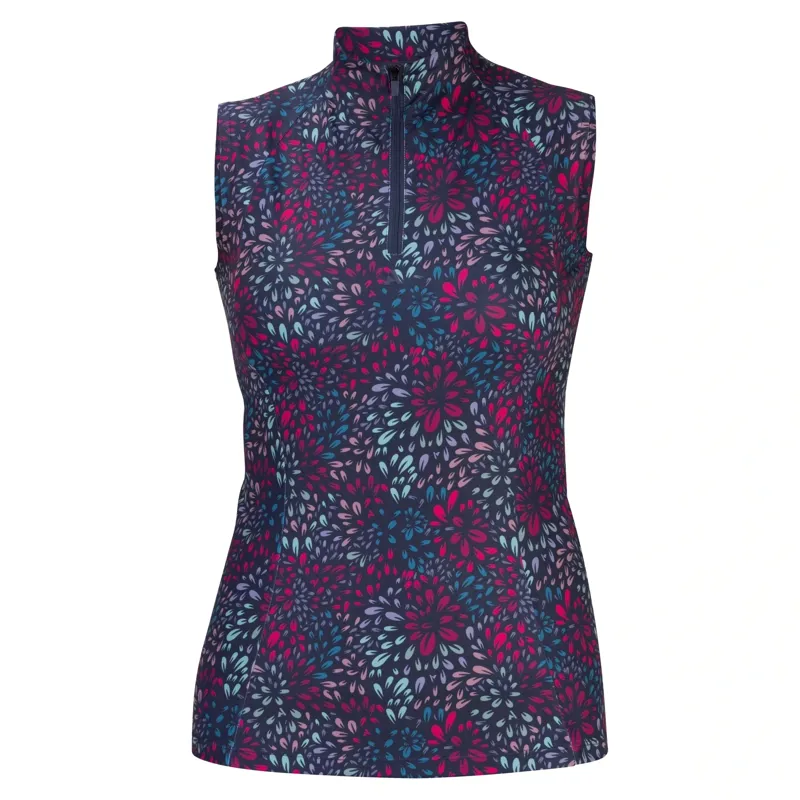 Aubrion React Womens Sleeveless Base Layer - Petal-1
