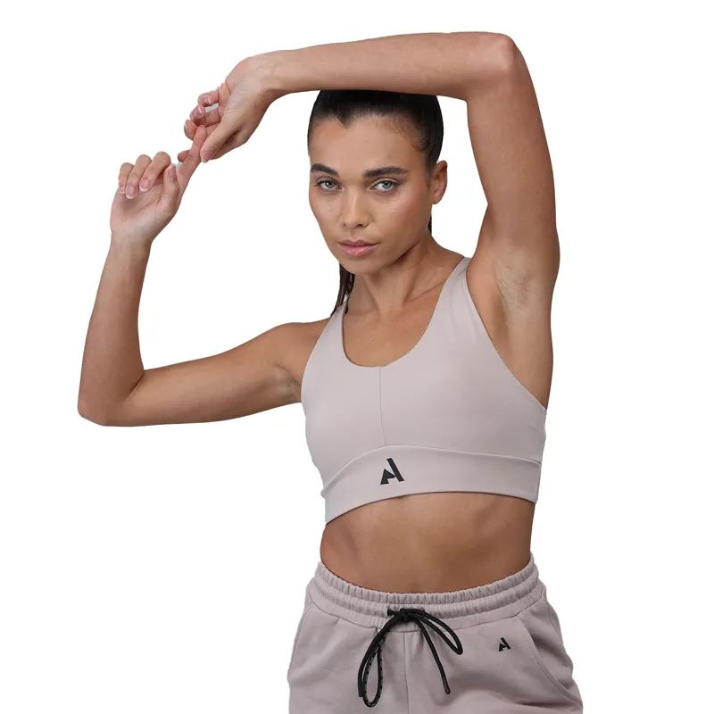 Aubrion React Ladies Sculpt Sports Bra - Sand-3