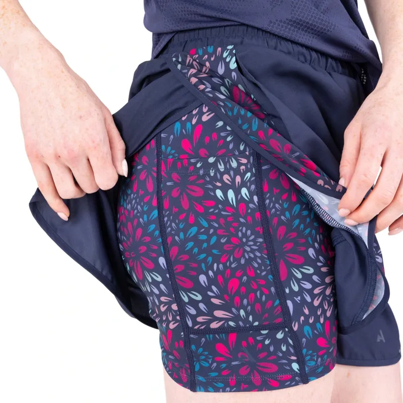 Aubrion React Womens Tech Shorts - Midnight Blue-10