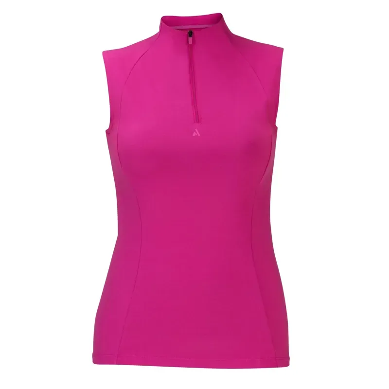 Aubrion React Womens Sleeveless Base Layer - Fuchsia-2