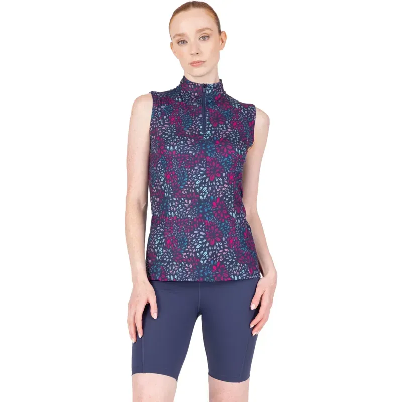 Aubrion React Womens Sleeveless Base Layer - Petal-3