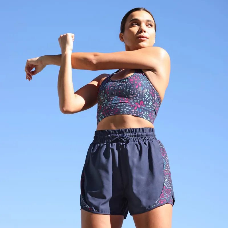 Aubrion React Womens Tech Shorts - Midnight Blue-1