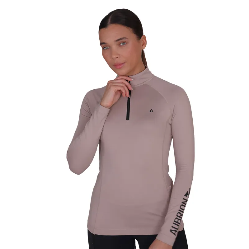 Aubrion React Womens Winter Long Sleeve Baselayer - Sand