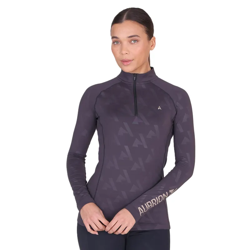 Aubrion React Womens Winter Long Sleeve Base Layer - Shadow-8