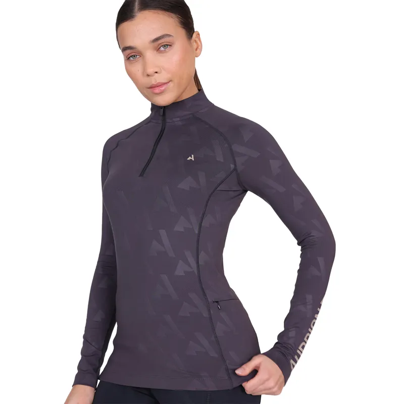 Aubrion React Womens Winter Long Sleeve Base Layer - Shadow-5