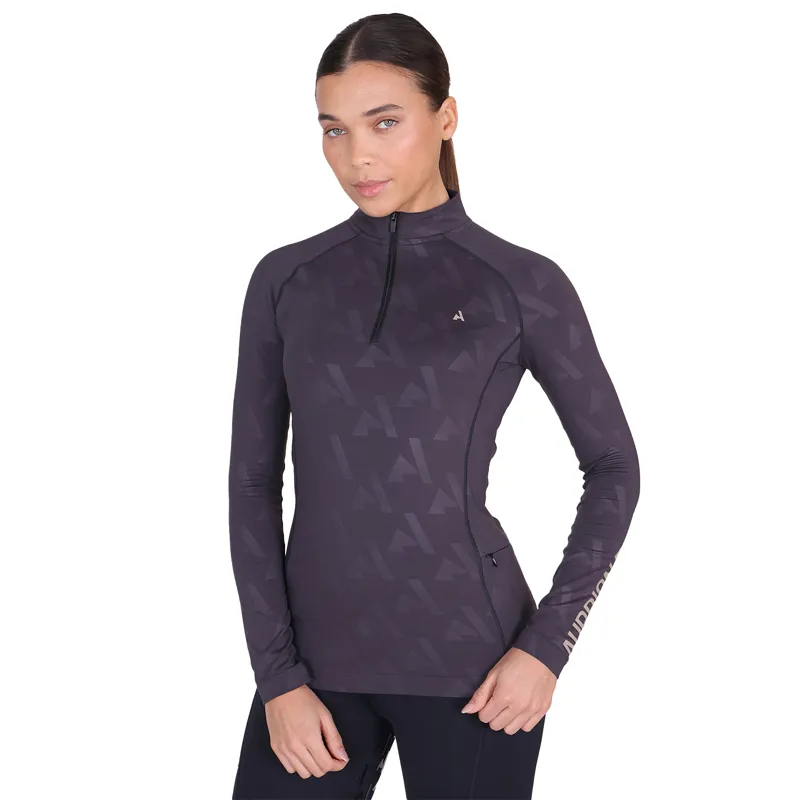 Aubrion React Womens Winter Long Sleeve Base Layer - Shadow-3