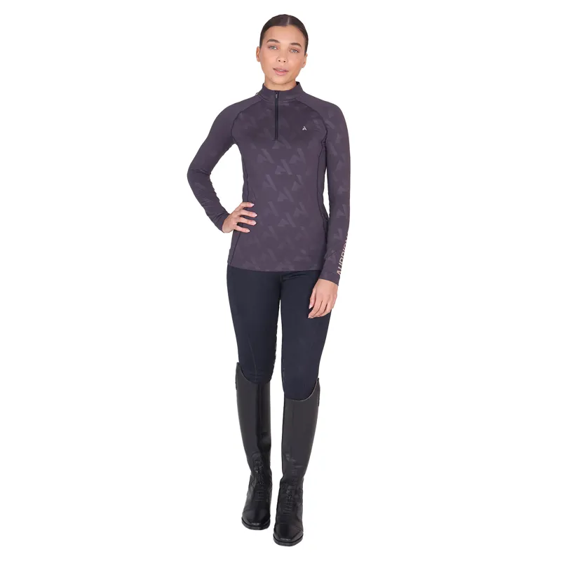 Aubrion React Womens Winter Long Sleeve Base Layer - Shadow-9