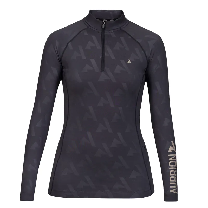 Aubrion React Womens Winter Long Sleeve Base Layer - Shadow-1