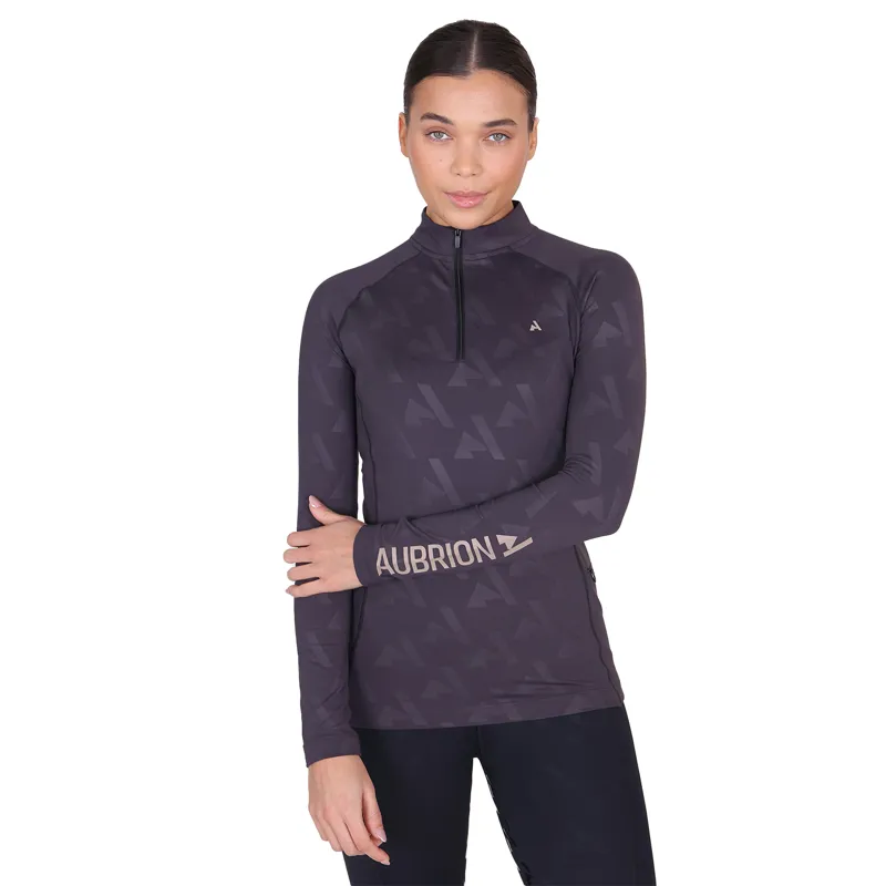 Aubrion React Womens Winter Long Sleeve Base Layer - Shadow