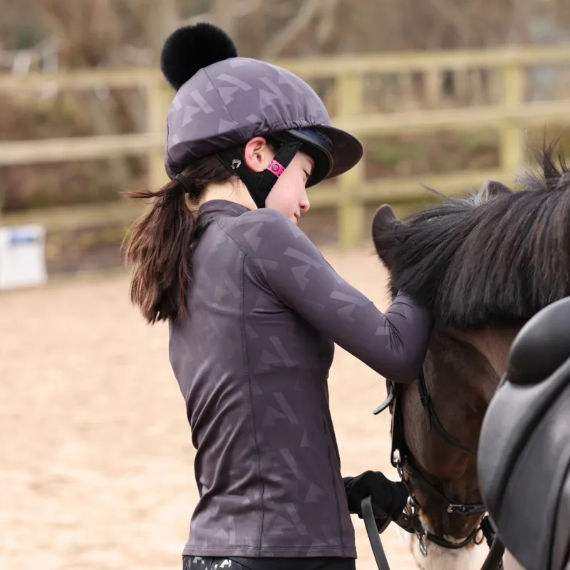 Aubrion React Young Rider Winter Base Layer - Shadow-2