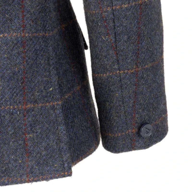 Aubrion Saratoga Junior Tweed Show Jacket - Juniper/Navy Check-9