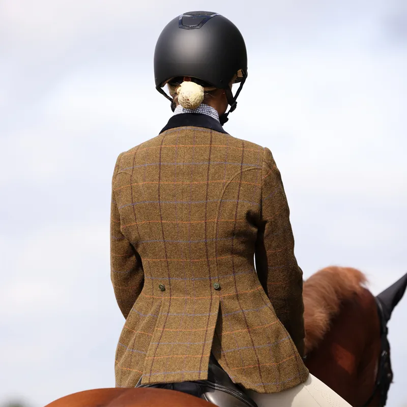 Aubrion Saratoga Womens Tweed Show Jacket - Oak Brown-5