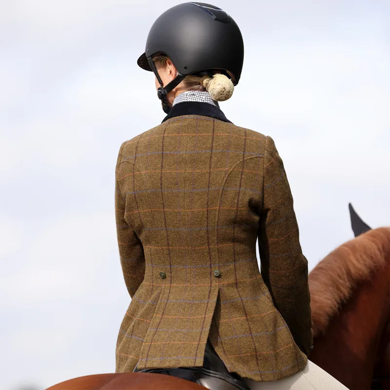 Aubrion Saratoga Womens Tweed Show Jacket - Oak Brown-6