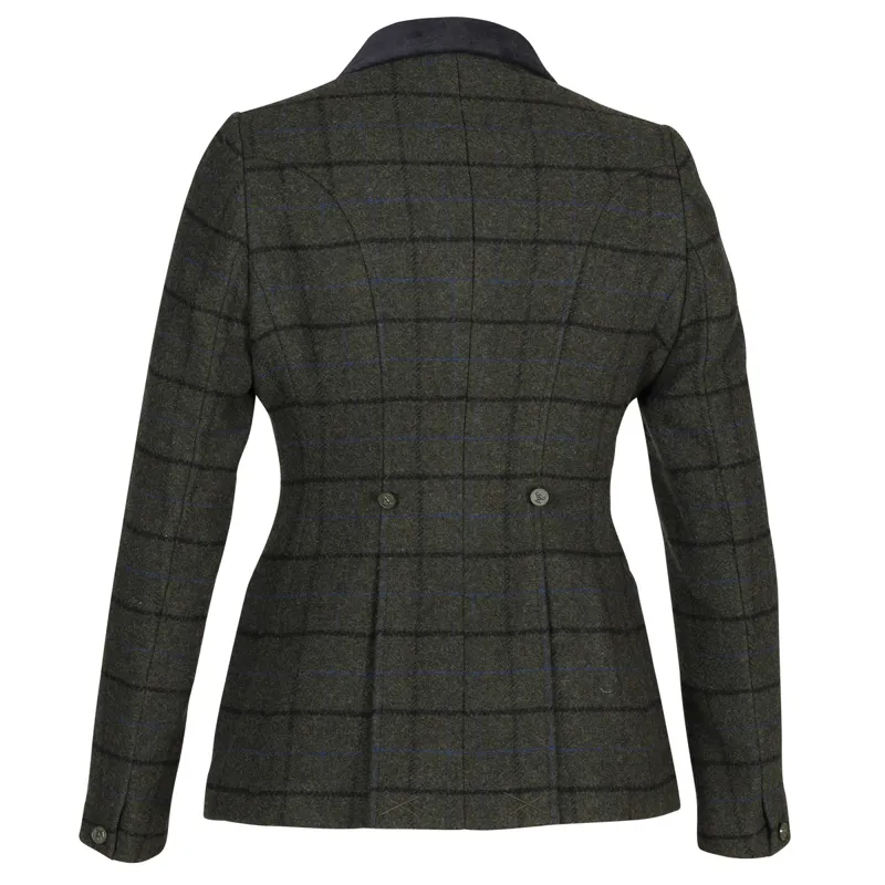 Aubrion Saratoga Ladies Tweed Competition Jacket - Dark Green Check-1