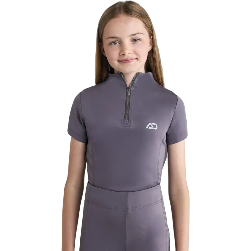 Aztec Diamond Young Rider Short Sleeve Junior Base Layer  - Amethyst